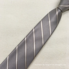 Geschenke für Männer Geburtstag Seide Gestreifte Solid Grey Neck Tie